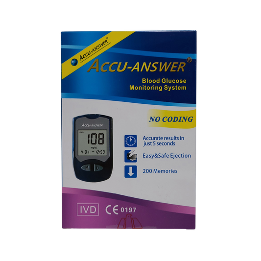 Accu-Answer ZH-G01 Blood Glucose Monitoring System Kit Glucose Monitor